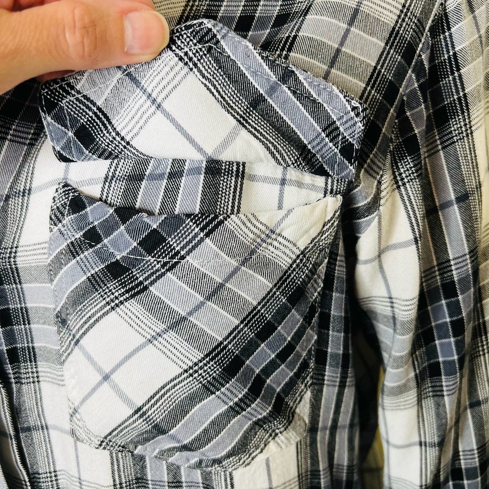 Sam Edelman Split Back Button Down Shirt Small Bl… - image 6